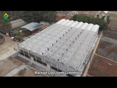 Casas de vidrio agrícolas comerciales de ventilación superior de varios espacios