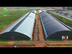Invernadero de película de arco con red de sombreado
