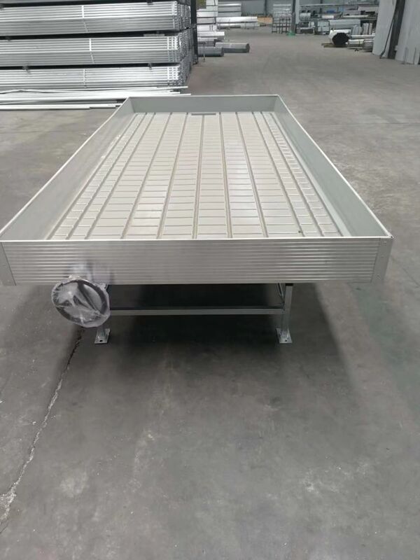 Crezca el banco de Tray Rolling Ebb And Flow de la inundación de la tabla para el almácigo del invernadero de la flor