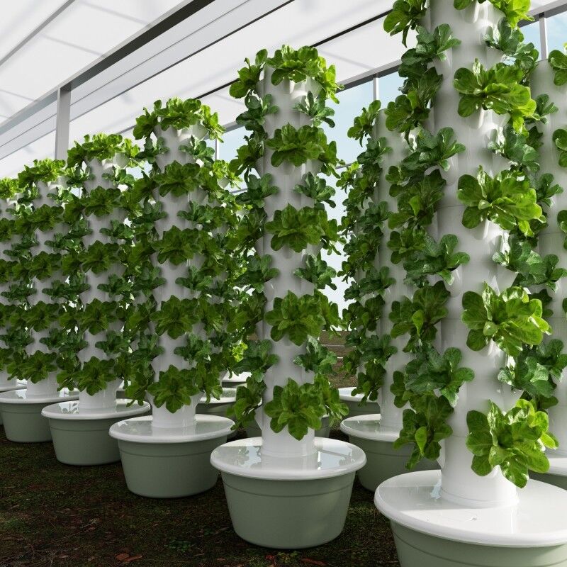 Jardín interior de 5 capas Sistema hidropónico sin suelo de pétalos Torre de cultivo con luz LED