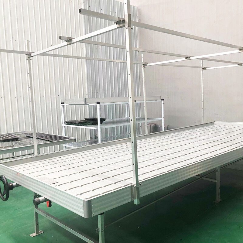 Tamaño personalizado banco rodante semillero para la planta de tomate crecer mesa de flujo de corriente de agua agricultura en interiores